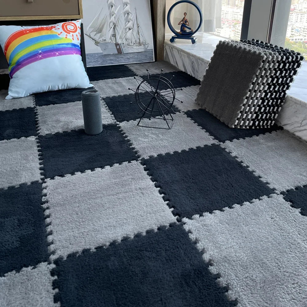 PlushUp™ Furry Puzzle Carpet