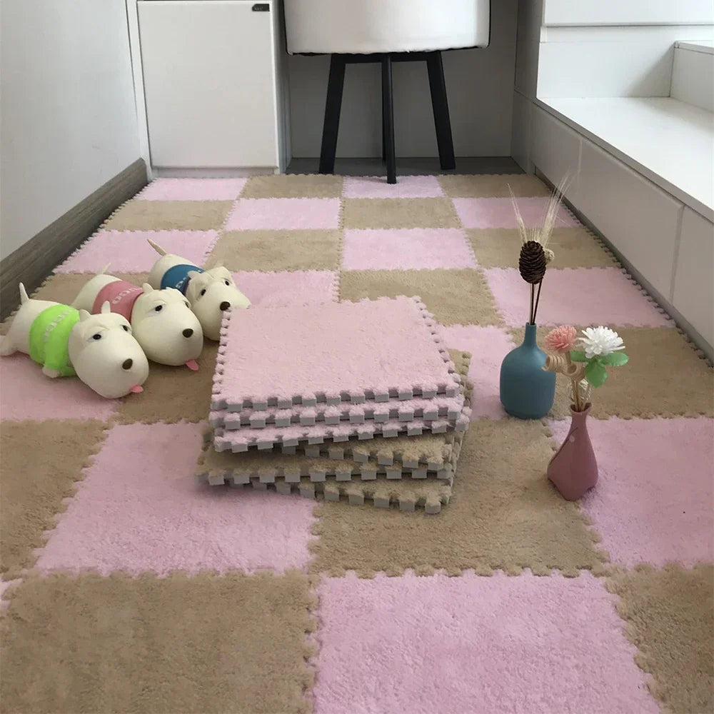 PlushUp™ Furry Puzzle Carpet