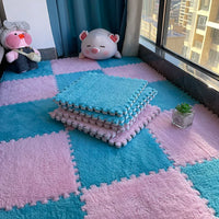 PlushUp™ Furry Puzzle Carpet