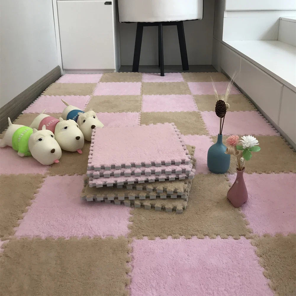 PlushUp™ Furry Puzzle Carpet