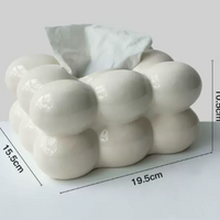 Modern Minimalist Cotton Candy Tissue Box Decor