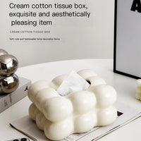 Modern Minimalist Cotton Candy Tissue Box Decor
