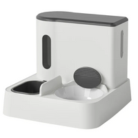 Automatic Cat Feeder & Water Dispenser with Dual Bowl Design